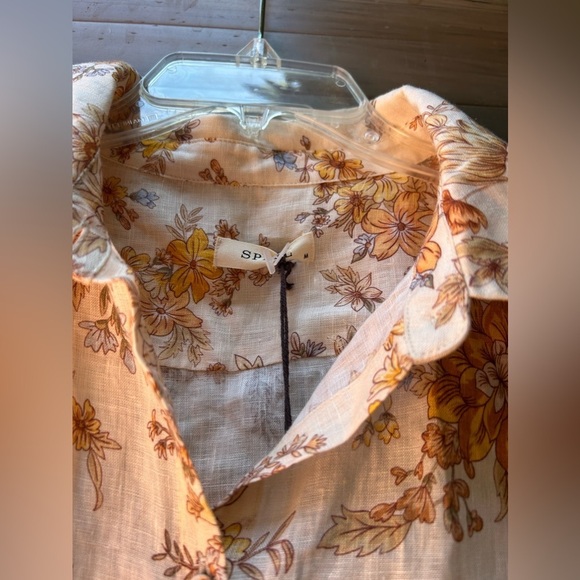 Spell Meadowland Linen Blouse New with Tags! - Picture 7 of 12